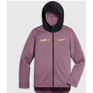 Nike Basketball Kids Full Zip Hoodie‎ Sweatshirt #23 Lebron James Size L